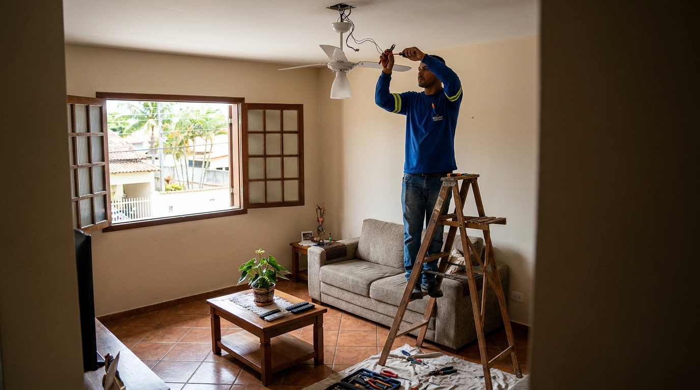 Reforço de Suporte no Teto em Blumenau‑SC